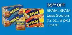 Sam's Club Spam spam less sodium offer