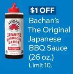Sam's Club Bachan's The Original Japanese BBQ Sauce offer