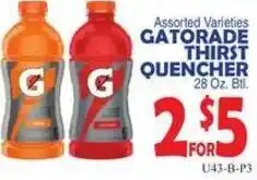 Bravo Supermarkets Gatorade Thirst Quencher offer