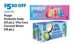 Sam's Club Poppi Prebiotic Soda, Vita Coco Coconut Water offer