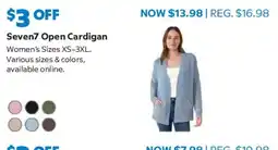Sam's Club Seven7 Open Cardigan offer