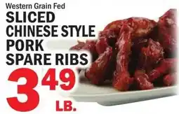 Bravo Supermarkets Western Grain Fed sliced chinese style pork spare ribs offer
