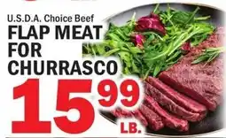 Bravo Supermarkets U.S.D.A. Choice Beef Flap Meat For Churrasco offer