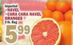 Bravo Supermarkets Imported navel cara cara navel oranges offer