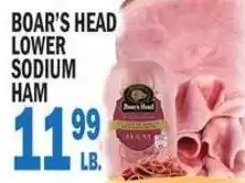 Bravo Supermarkets Boar's Head lower sodium ham offer