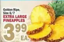 Bravo Supermarkets Golden Ripe pineapples offer
