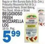 Bravo Supermarkets Belgioso fresh mozzarella log offer
