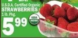 Bravo Supermarkets U.S.D.A. Certified Organic Strawberries offer