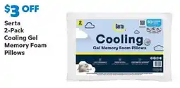 Sam's Club Serta cooling gel memory foam pillows offer