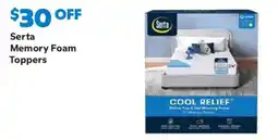 Sam's Club Serta memory foam toppers offer