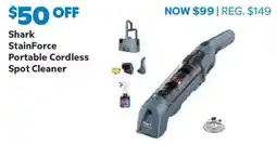 Sam's Club Shark StainForce Portable Cordless Spot Cleaner offer