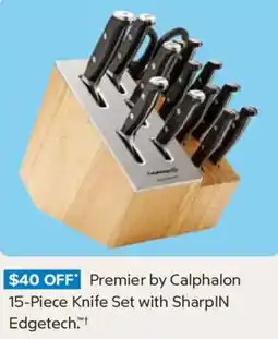 Sam's Club Premier by Calphalon 15-Piece Knife Set with SharpIN Edgetech. offer