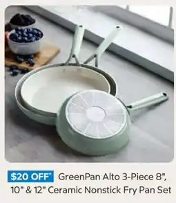 Sam's Club GreenPan Alto Ceramic Nonstick Fry Pan Set offer