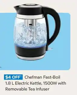 Sam's Club Chefman fast-boil 1.8 l electric kettle offer