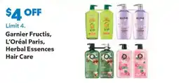 Sam's Club Garnier Fructis, L'Oréal Paris, Herbal Essences Hair Care offer
