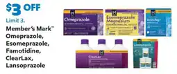 Sam's Club Member's Mark Omeprazole, Esomeprazole, Famotidine, ClearLax, Lansoprazole offer
