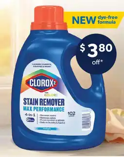 Sam's Club Clorox 2 stain remover max performance offer