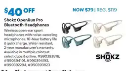 Sam's Club Shokz OpenRun Pro Bluetooth Headphones offer