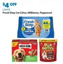 Sam's Club Fresh Step Cat Litter, Milkbone, Pupperoni offer