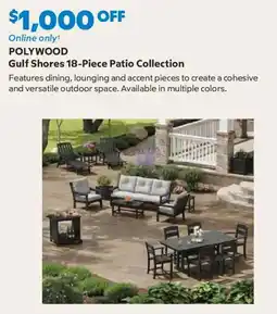 Sam's Club Polywood gulf shores 18-piece patio collection offer