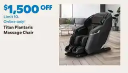 Sam's Club Titan Plantaris Massage Chair offer