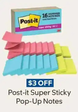 Sam's Club Post-it Super Sticky Pop-Up Notes offer