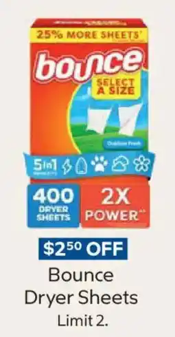 Sam's Club Bounce Dryer Sheets offer