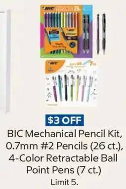 Sam's Club Bic mechanical pencil kit offer