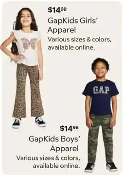 Sam's Club GapKids Girls' Apparel offer
