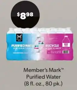 Sam's Club Member's Mark Purified Water offer