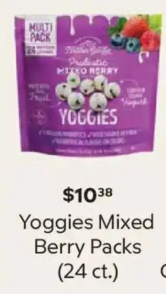 Sam's Club Yoggies Mixed Berry Packs offer