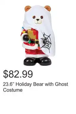 Costco 23.6 Holiday Bear with Ghost Costume offer