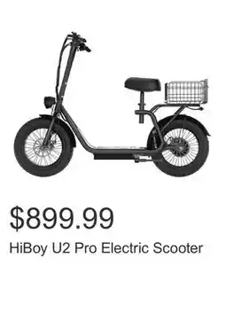 Costco HiBoy U2 Pro Electric Scooter offer