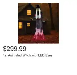Costco 12' Animated Witch with LED Eyes offer