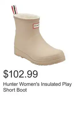 Costco Hunter Women's Insulated Play Short Boot offer