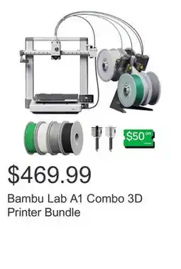 Costco Bambu Lab A1 Combo 3D Printer Bundle offer