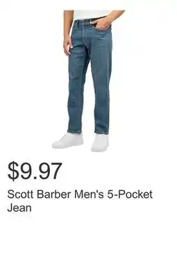 Costco Scott Barber Men's 5-Pocket Jean offer