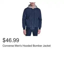 Costco Converse Men's Hooded Bomber Jacket offer