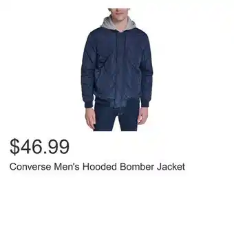 Costco Converse Men's Hooded Bomber Jacket offer