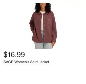 Costco SAGE Women's Shirt Jacket offer
