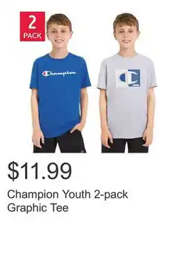 Costco Champion Youth 2-pack Graphic Tee offer