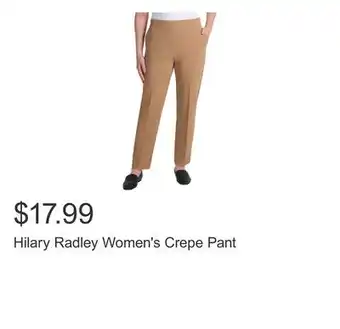 Costco Hilary Radley Women's Crepe Pant offer