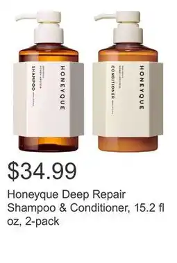 Costco Honeyque Deep Repair Shampoo & Conditioner, 15.2 fl oz, 2-pack offer
