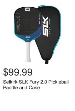 Costco Selkirk SLK Fury 2.0 Pickleball Paddle and Case offer