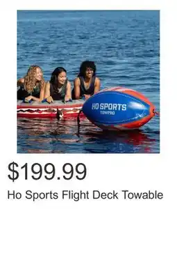 Costco Ho Sports Flight Deck Towable offer