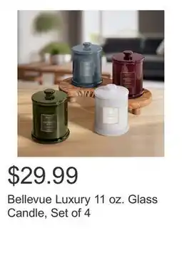 Costco Bellevue Luxury 11 oz. Glass Candle, Set of 4 offer