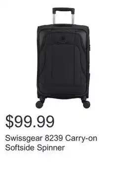 Costco Swissgear 8239 Carry-on Softside Spinner offer