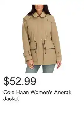 Costco Cole Haan Women's Anorak Jacket offer