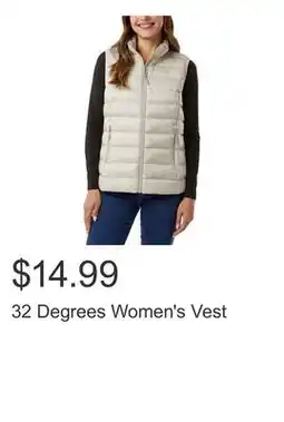 Costco 32 Degrees Women's Vest offer