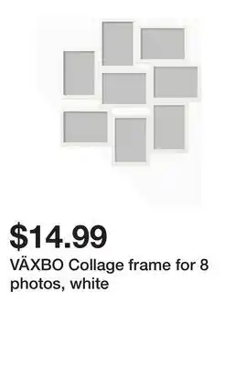 Ikea VÄXBO Collage frame for 8 photos, white offer